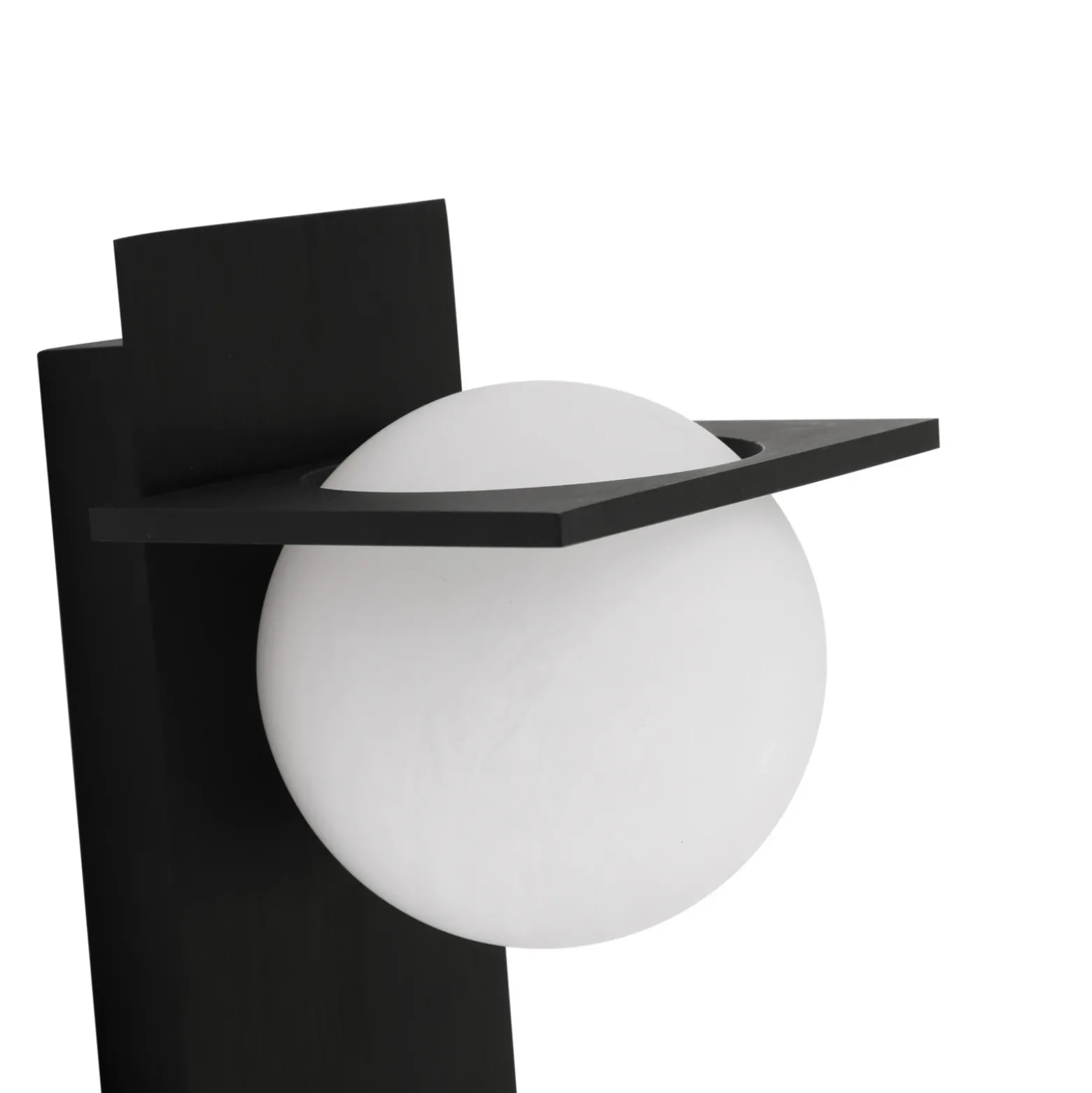Lucande aplique de pared Kulka, 2 luces, negro, cristal, G9