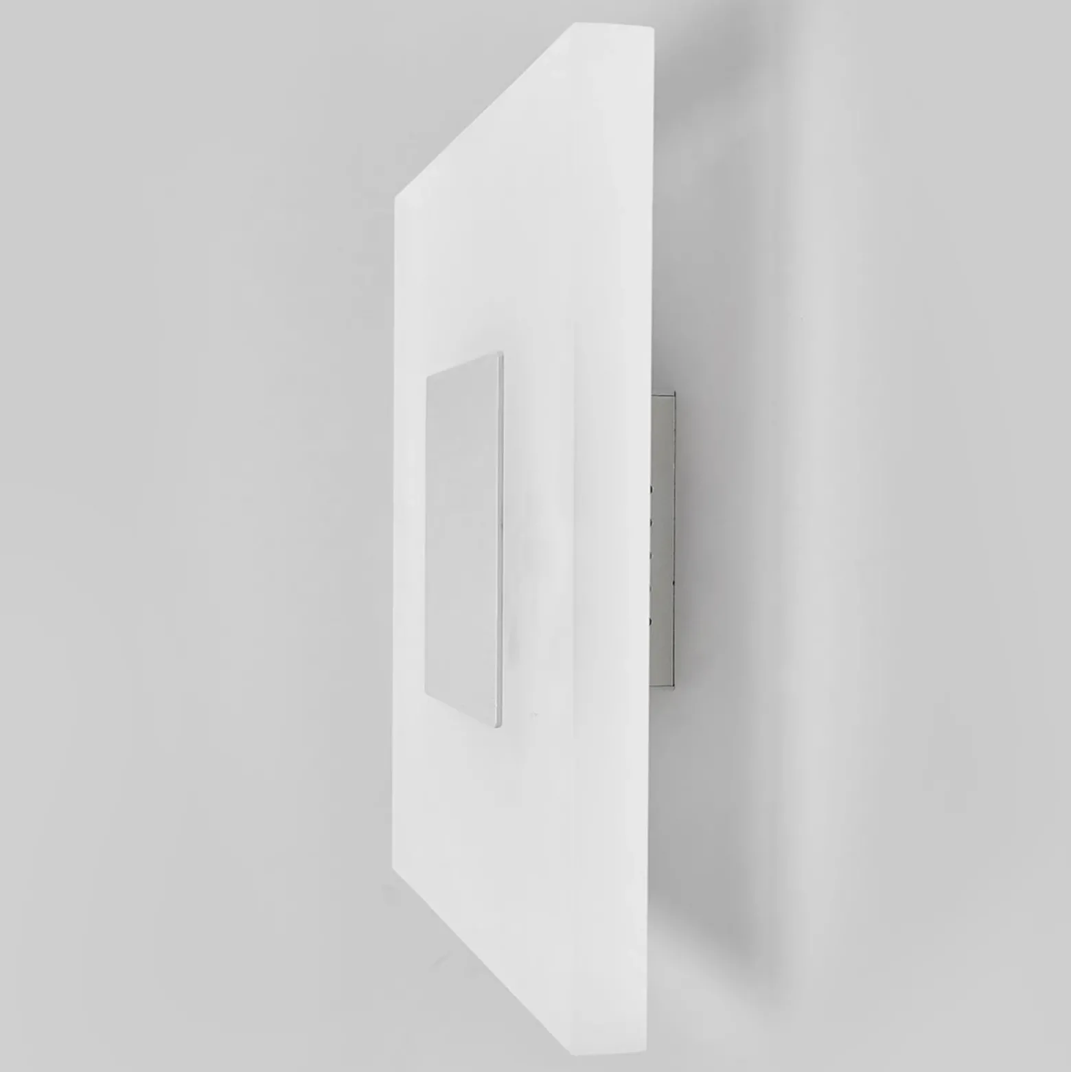 Lucande Aplique de pared LED Berlind, 26 cm, blanco, cristal, metal