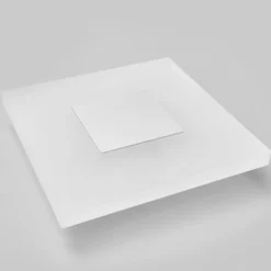 Lucande Aplique de pared LED Berlind, 26 cm, blanco, cristal, metal