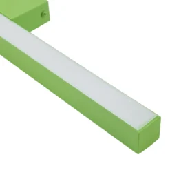 Lucande aplique de pared LED Check, verde, metal, CCT, atenuable