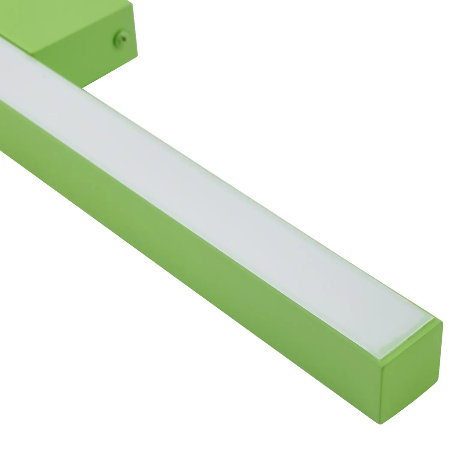 Lucande aplique de pared LED Check, verde, metal, CCT, atenuable