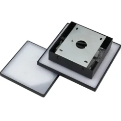 Lucande Aplique de pared LED Elrik, negro, 27 cm de altura, metal
