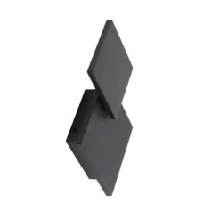 Lucande Aplique de pared LED Elrik, negro, 27 cm de altura, metal