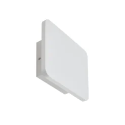 Lucande Aplique de pared LED Elrik, blanco, 22 cm de altura, metal