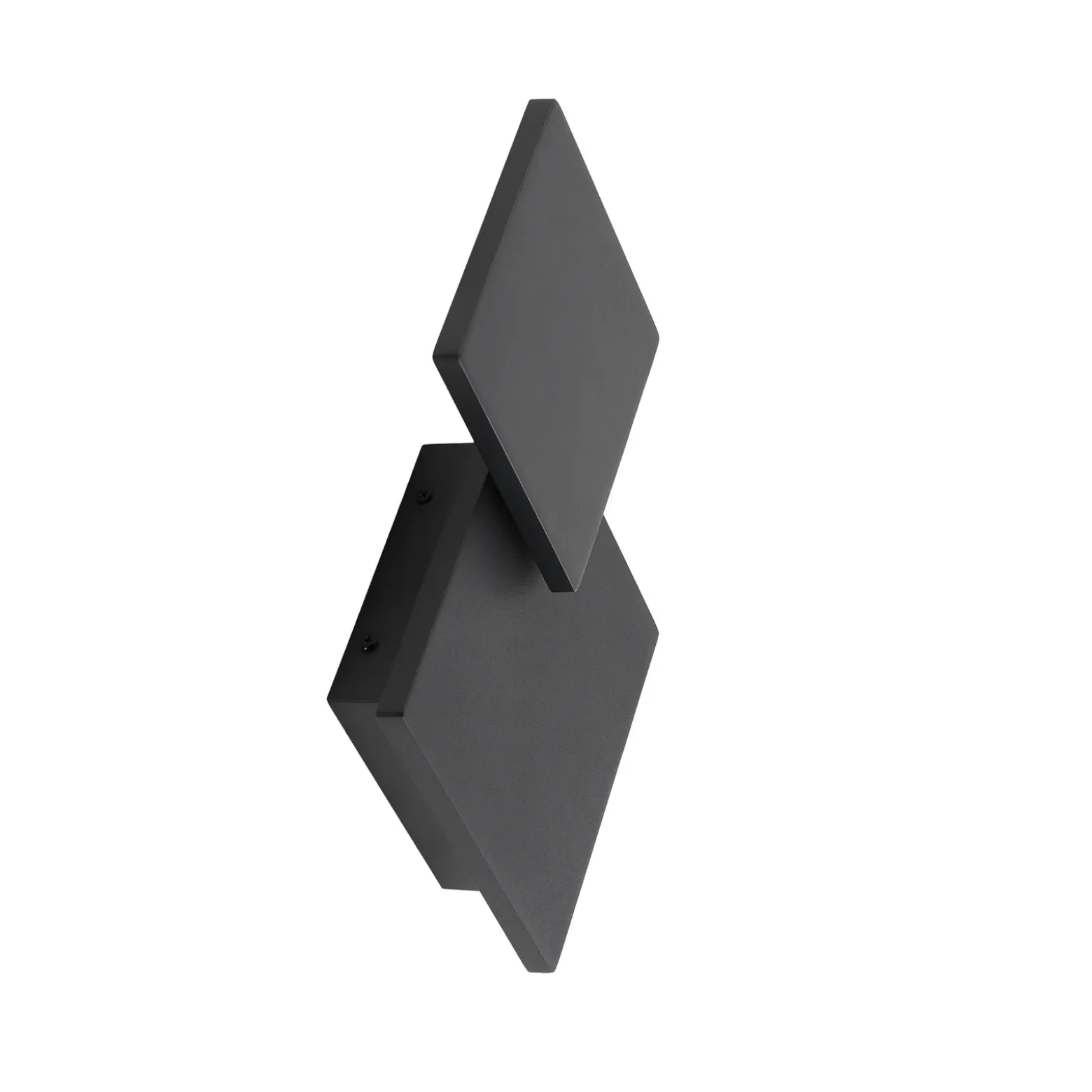 Lucande Aplique de pared LED Elrik, negro, 27 cm de altura, metal
