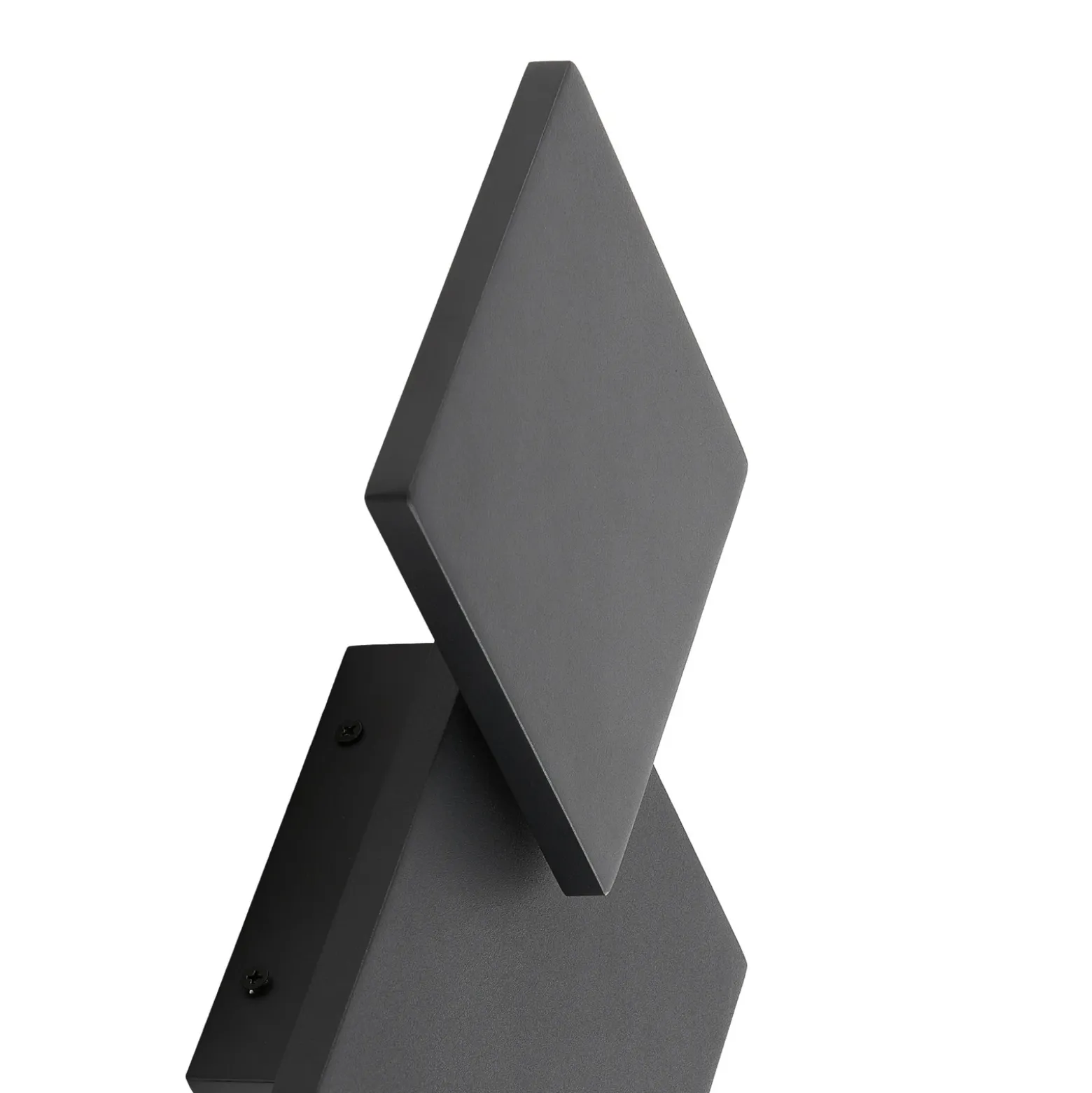 Lucande Aplique de pared LED Elrik, negro, 27 cm de altura, metal