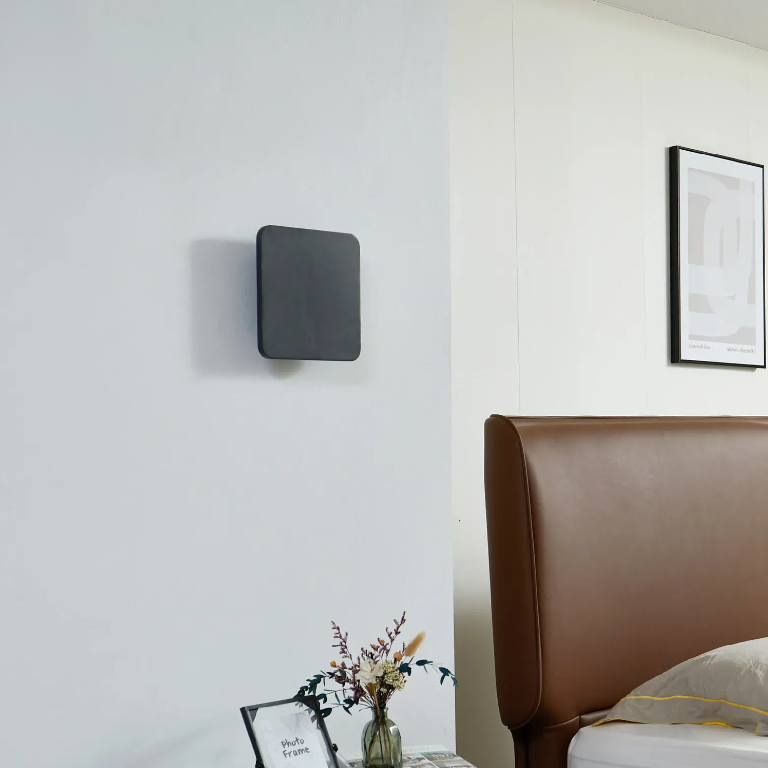 Lucande Aplique de pared LED Elrik, negro, 22 cm de altura, metal