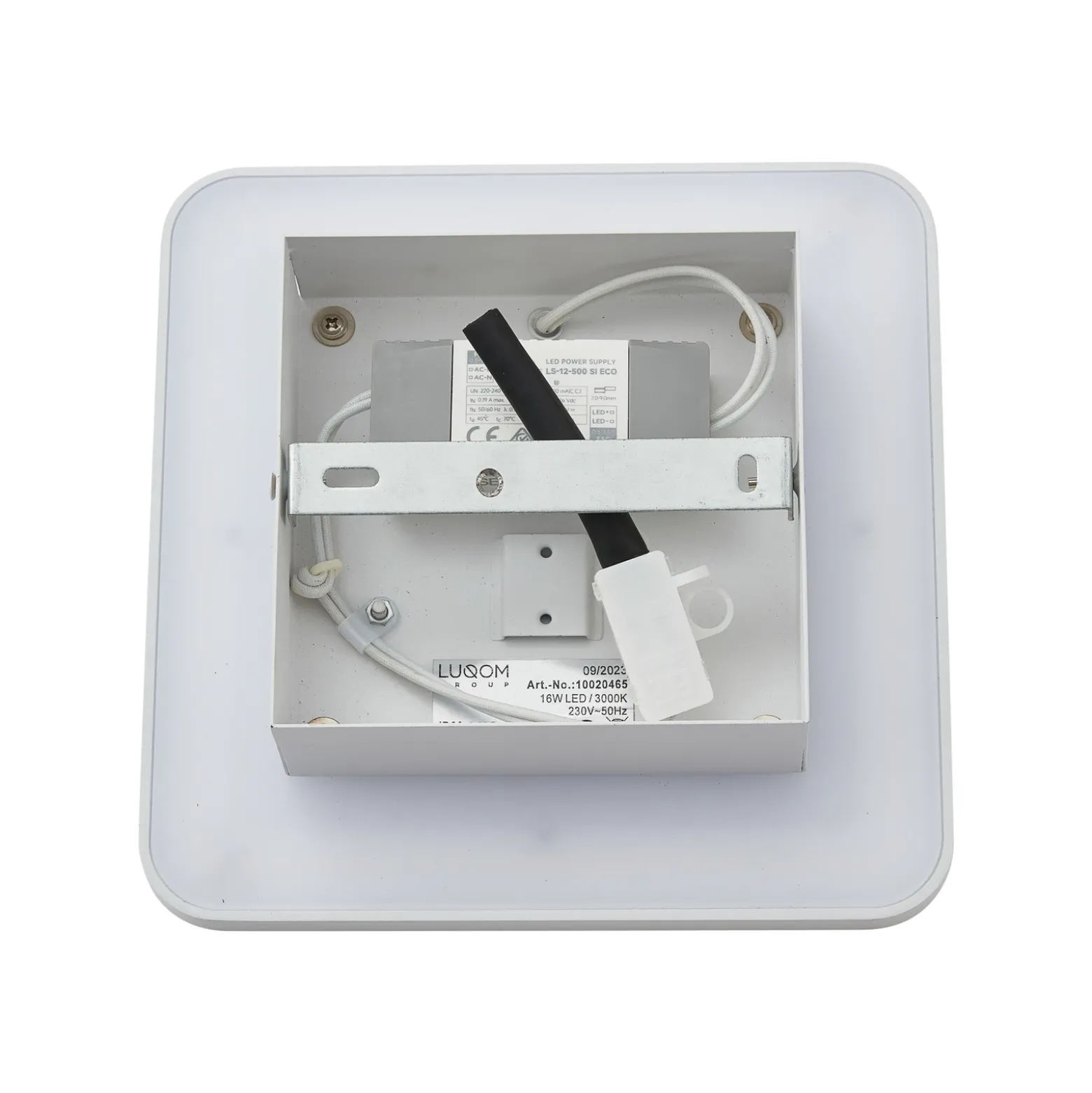 Lucande Aplique de pared LED Elrik, negro, 22 cm de altura, metal