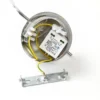 Lucande Aplique de pared LED Hayley, color cromo, cristal, altura 34 cm