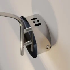 Lucande Aplique de pared LED Hayley, color cromo, cristal, altura 34 cm
