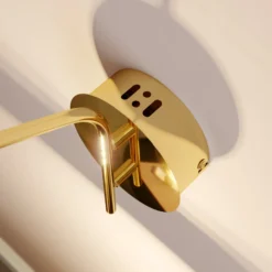 Lucande aplique de pared LED Hayley, color dorado, cristal, 34 cm de altura