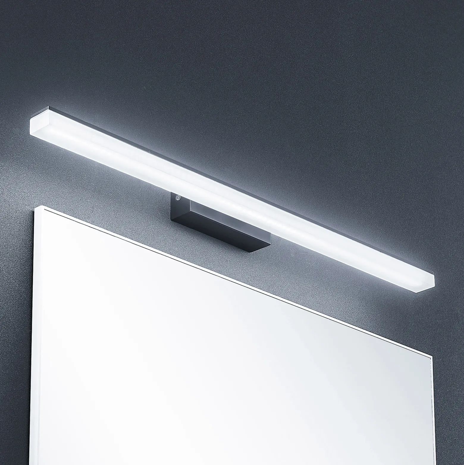 Lucande aplique de pared LED Lisana, horizontal, 75 cm, IP44