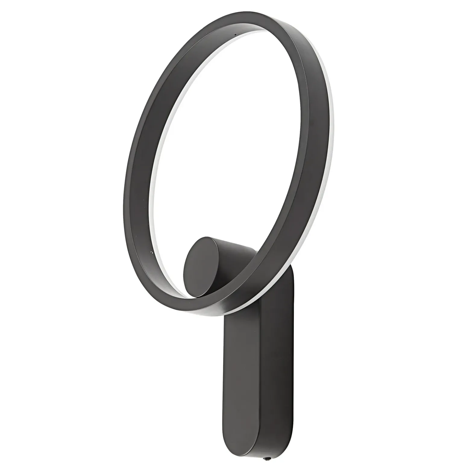 Lucande Aplique de pared LED Yekta, indirecto, negro, atenuable