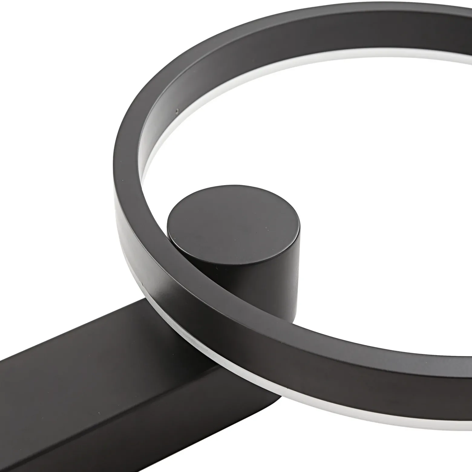 Lucande Aplique de pared LED Yekta, indirecto, negro, atenuable