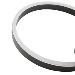 Lucande Aplique de pared LED Yekta, indirecto, negro, atenuable