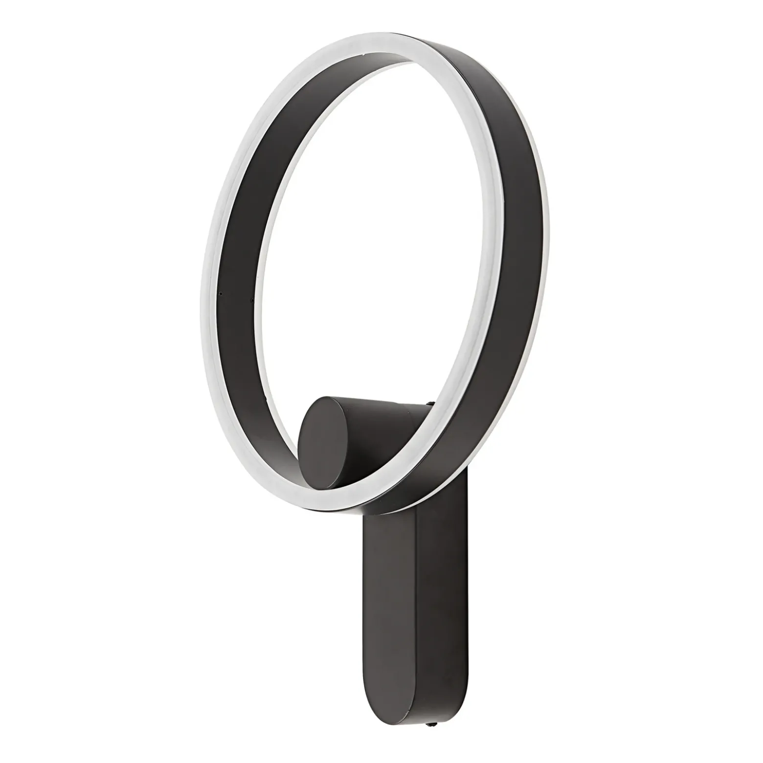 Lucande Aplique de pared LED Yekta, directo, negro, atenuable