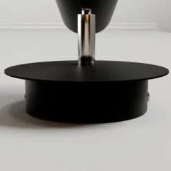 Lucande aplique de pared Wibke, altura 24 cm, negro, dorado, metal