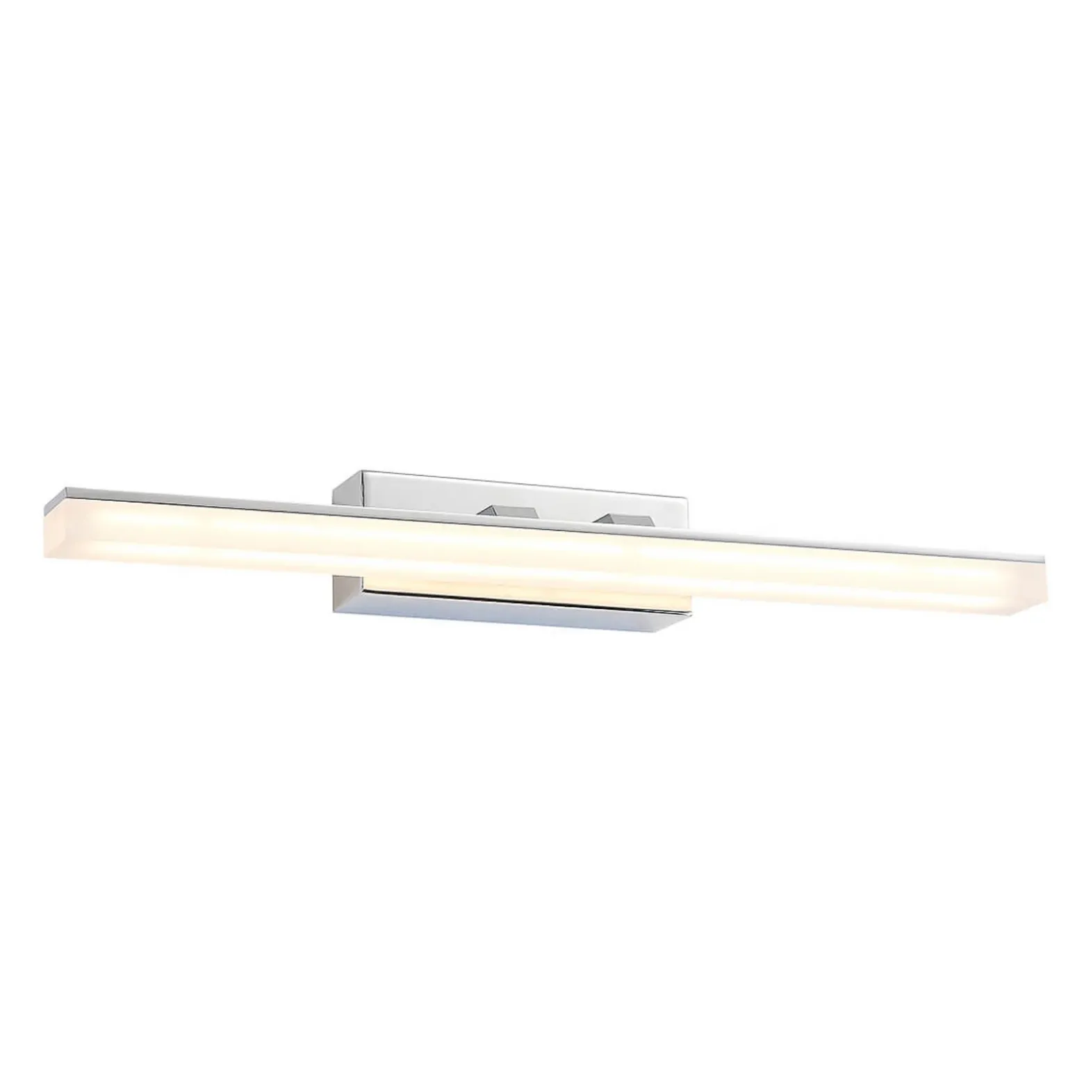 Lucande Aplique LED para baño Julie, 46cm, cromo, metal, IP44