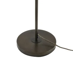 Lucande Arinthea lámpara de pie, 2 luces, negro, acero, E14