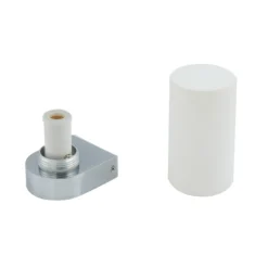 Lucande Basolo aplique para baño, cromo, altura 17,2 cm, cristal