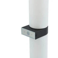 Lucande Basolo aplique para baño, negro, altura 31,5 cm, cristal