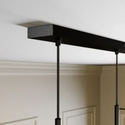 Lucande Carlea colgante 8 luces negro-latón