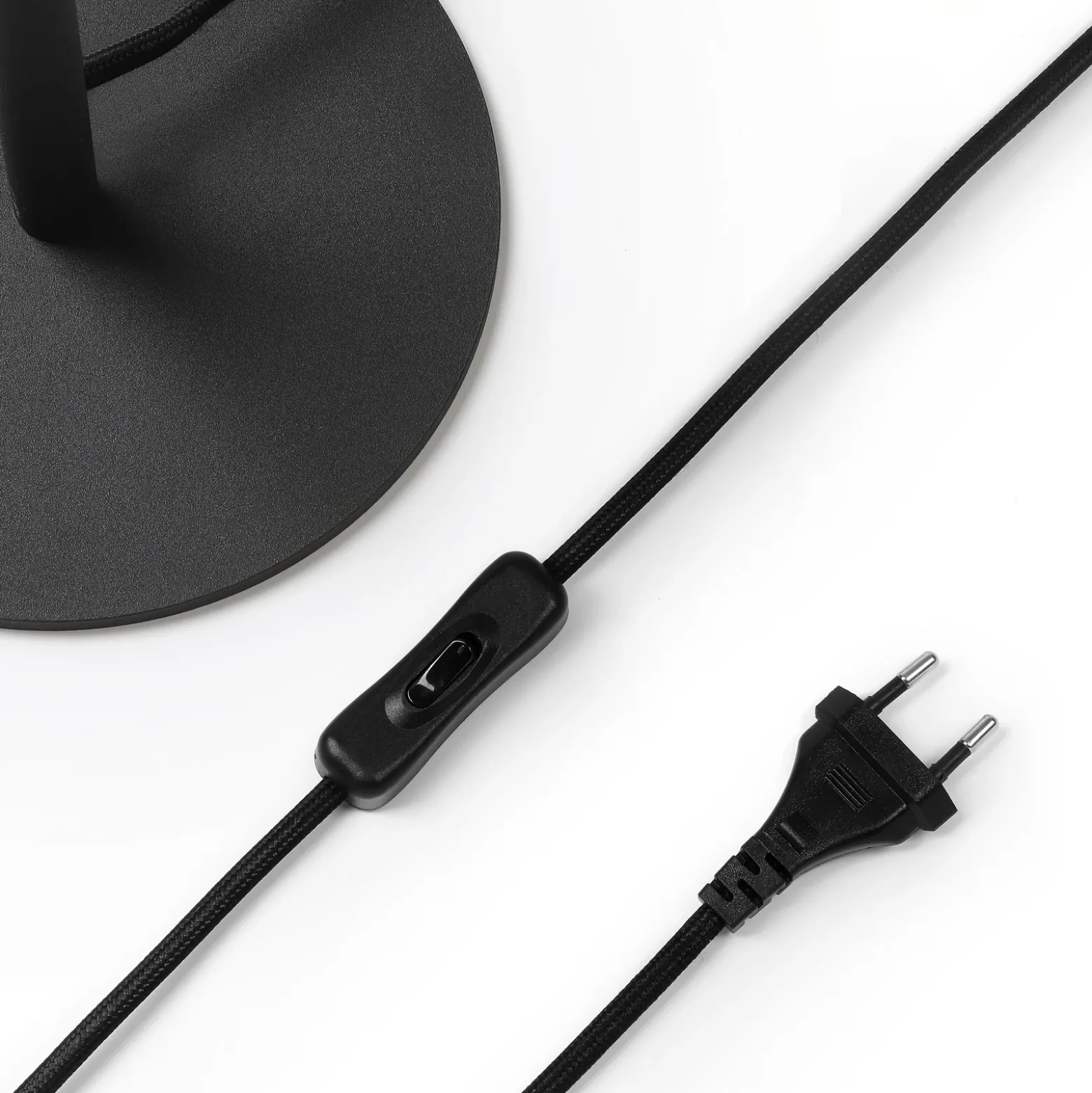 Lucande Carlea lámpara de mesa 2 luces latón negro