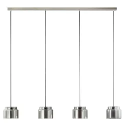 Lucande Diano lámpara colgante, gris humo, 4 luces