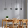 Lucande Diano lámpara colgante, gris humo, 4 luces