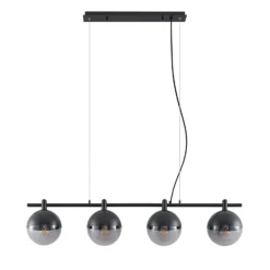 Lucande Dustian lámpara colgante, 4 luces