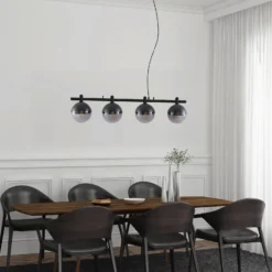 Lucande Dustian lámpara colgante, 4 luces