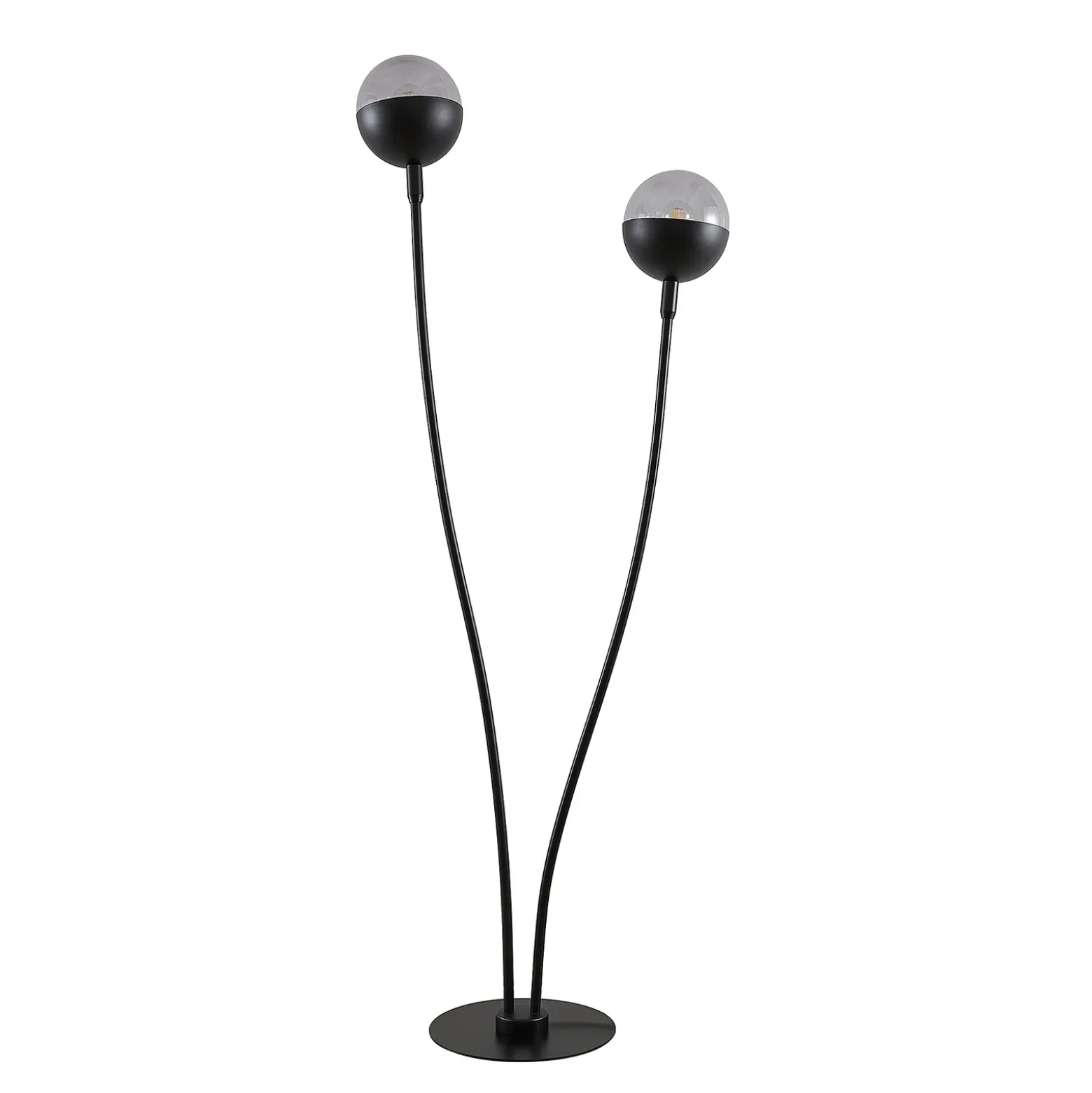 Lucande Dustian lámpara de pie, 2 luces