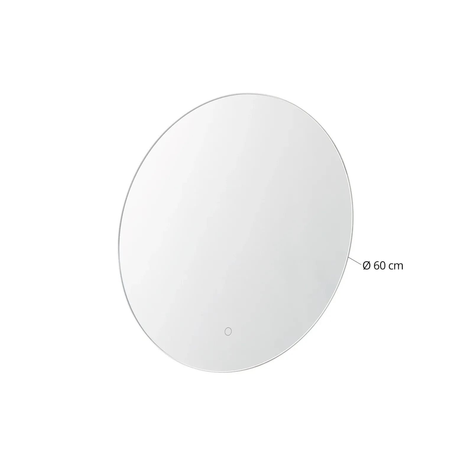 Lucande Espejo LED Celestiel, redondo, calefactable, CCT, Ø 60 cm