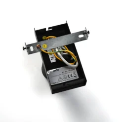 Lucande foco Angelina, negro/oro, metal, 1 luz.