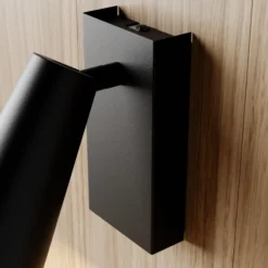 Lucande foco Angelina, negro/oro, metal, 1 luz.