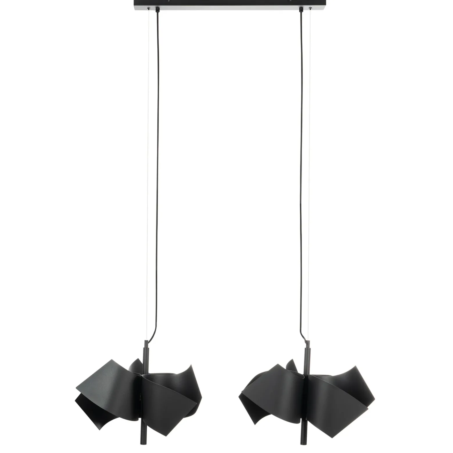 Lucande Imron lámpara colgante, 6 luces, negro