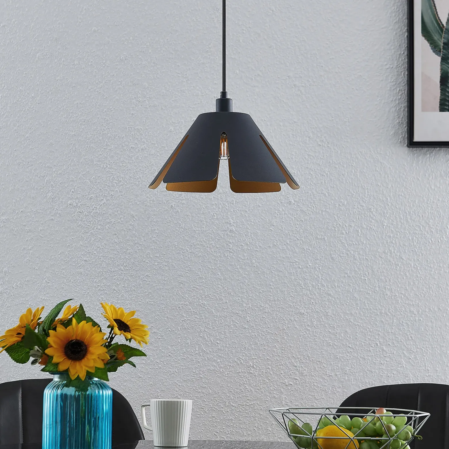 Lucande Jemmily lámpara colgante, 1 luz, 30 cm