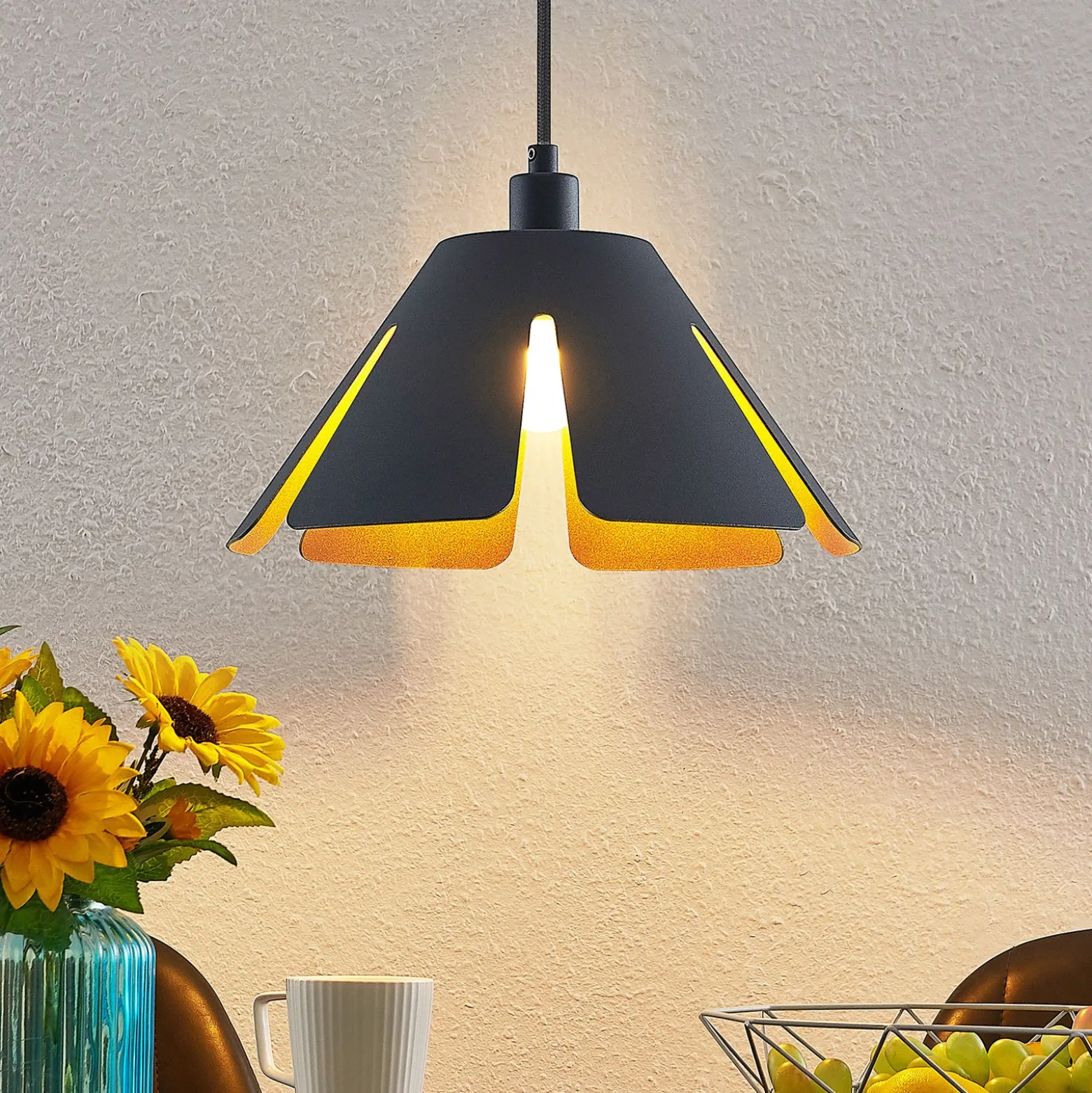 Lucande Jemmily lámpara colgante, 1 luz, 30 cm