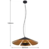 Lucande Jemmily lámpara colgante, 1 luz, 60 cm