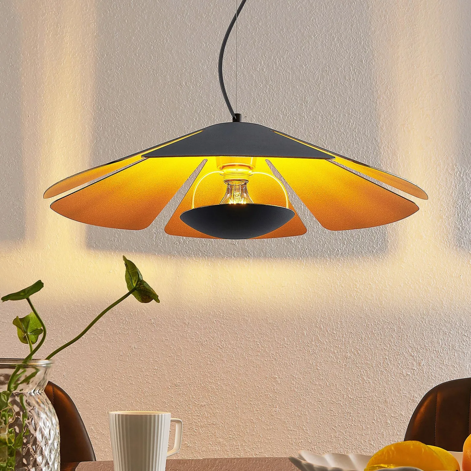 Lucande Jemmily lámpara colgante, 1 luz, 60 cm