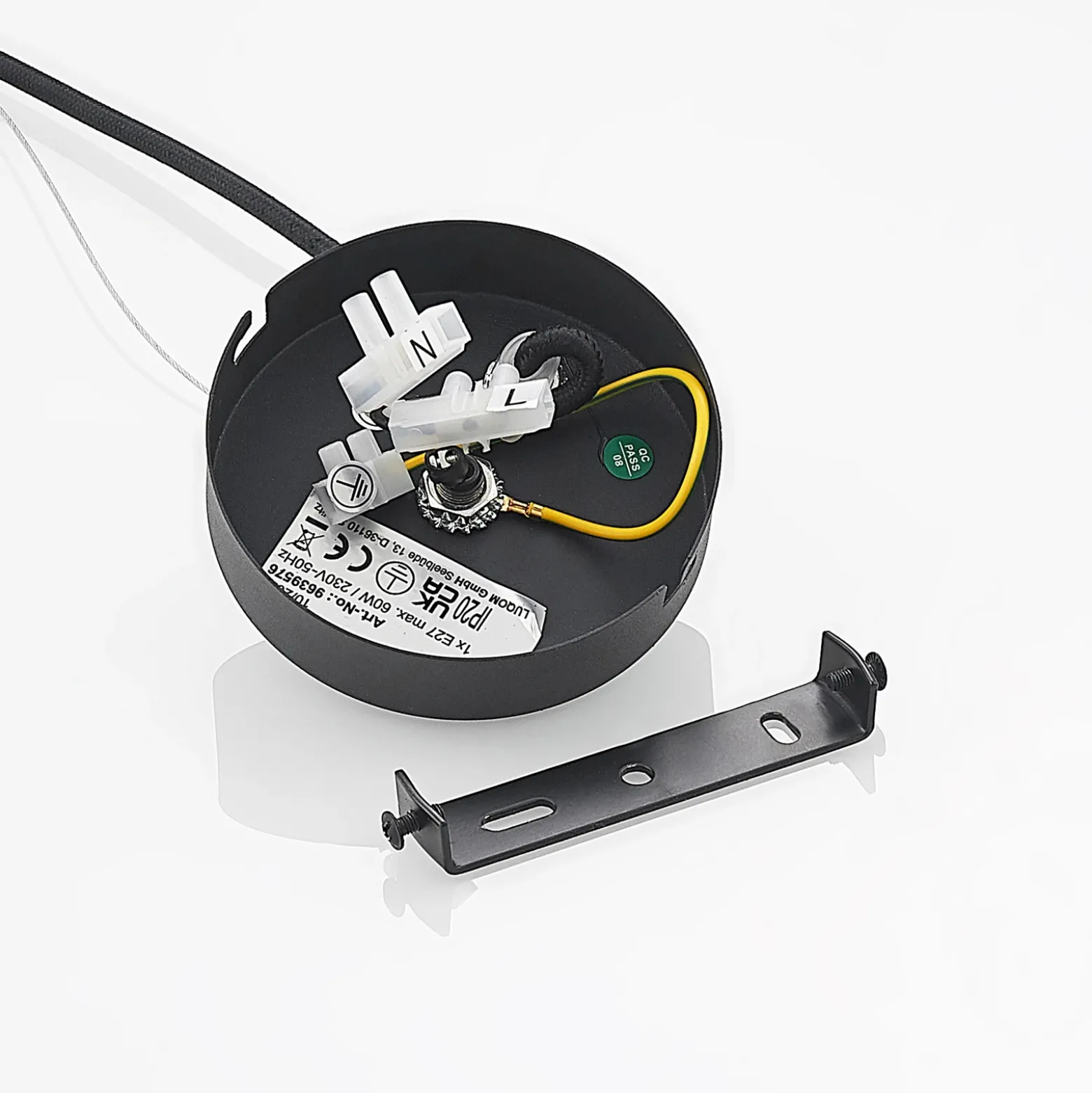 Lucande Jemmily lámpara colgante, 1 luz, 60 cm