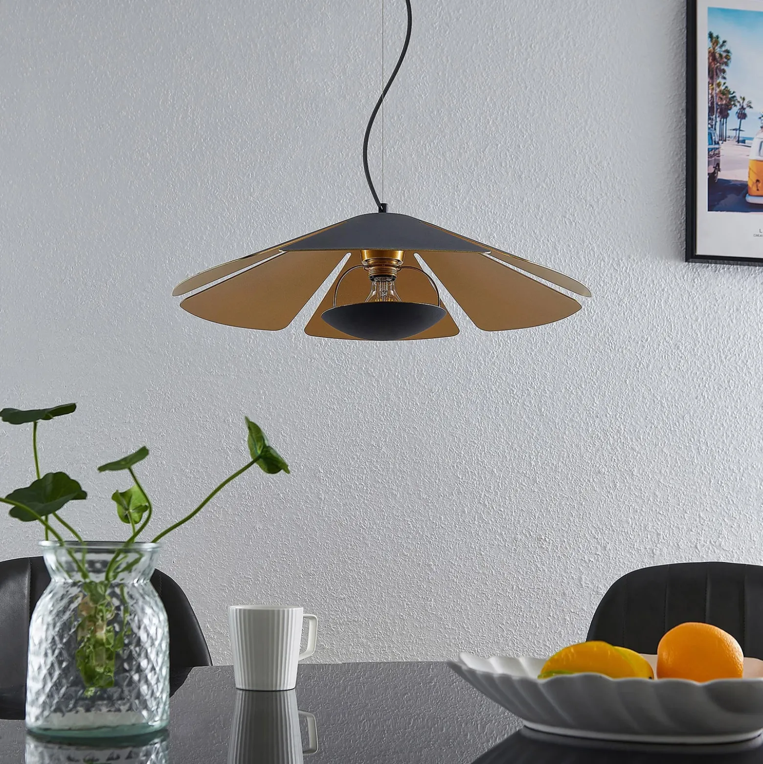 Lucande Jemmily lámpara colgante, 1 luz, 60 cm