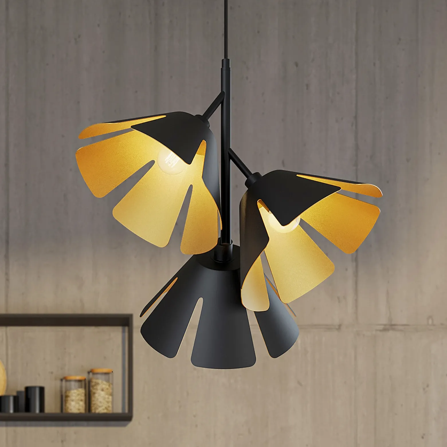 Lucande Jemmily lámpara colgante, 3 luces