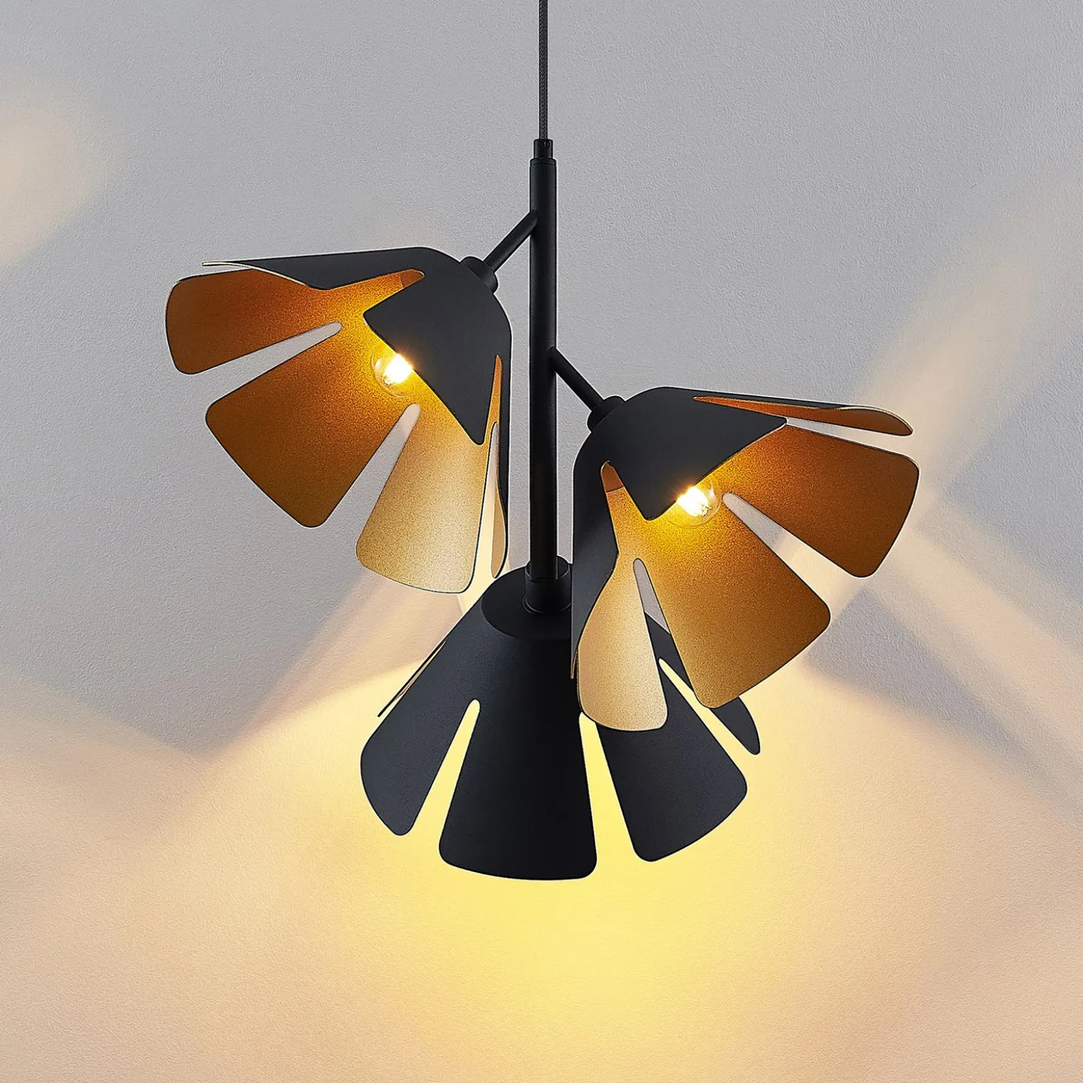 Lucande Jemmily lámpara colgante, 3 luces