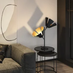 Lucande Jemmily lámpara de mesa, 2 luces