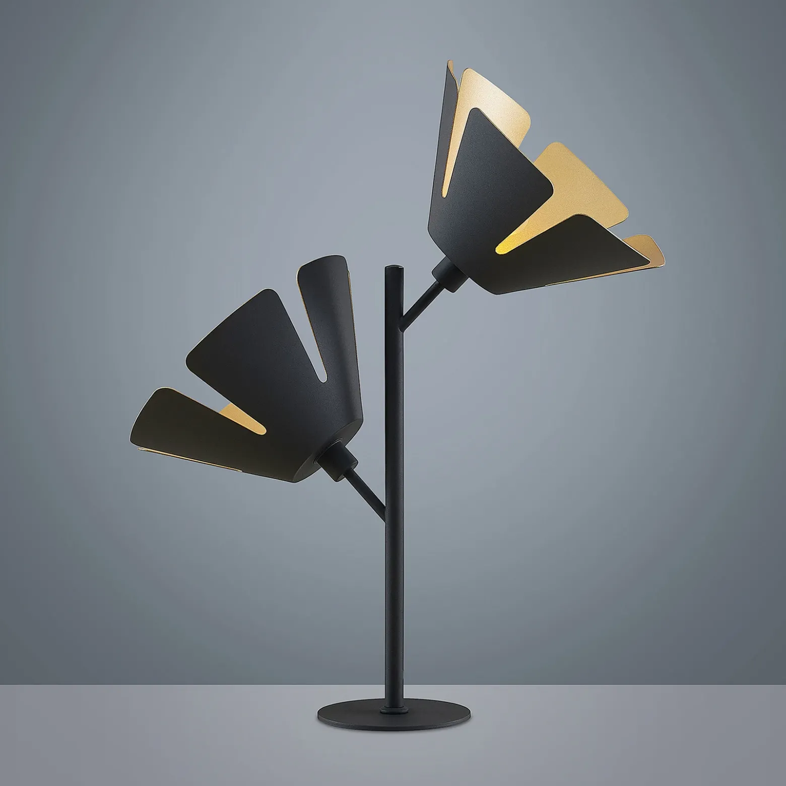 Lucande Jemmily lámpara de mesa, 2 luces