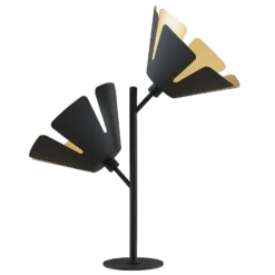 Lucande Jemmily lámpara de mesa, 2 luces