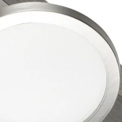 Lucande Kellino plafón, 2 luces, níquel