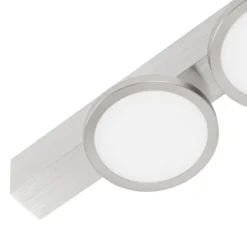 Lucande Kellino plafón, 2 luces, níquel