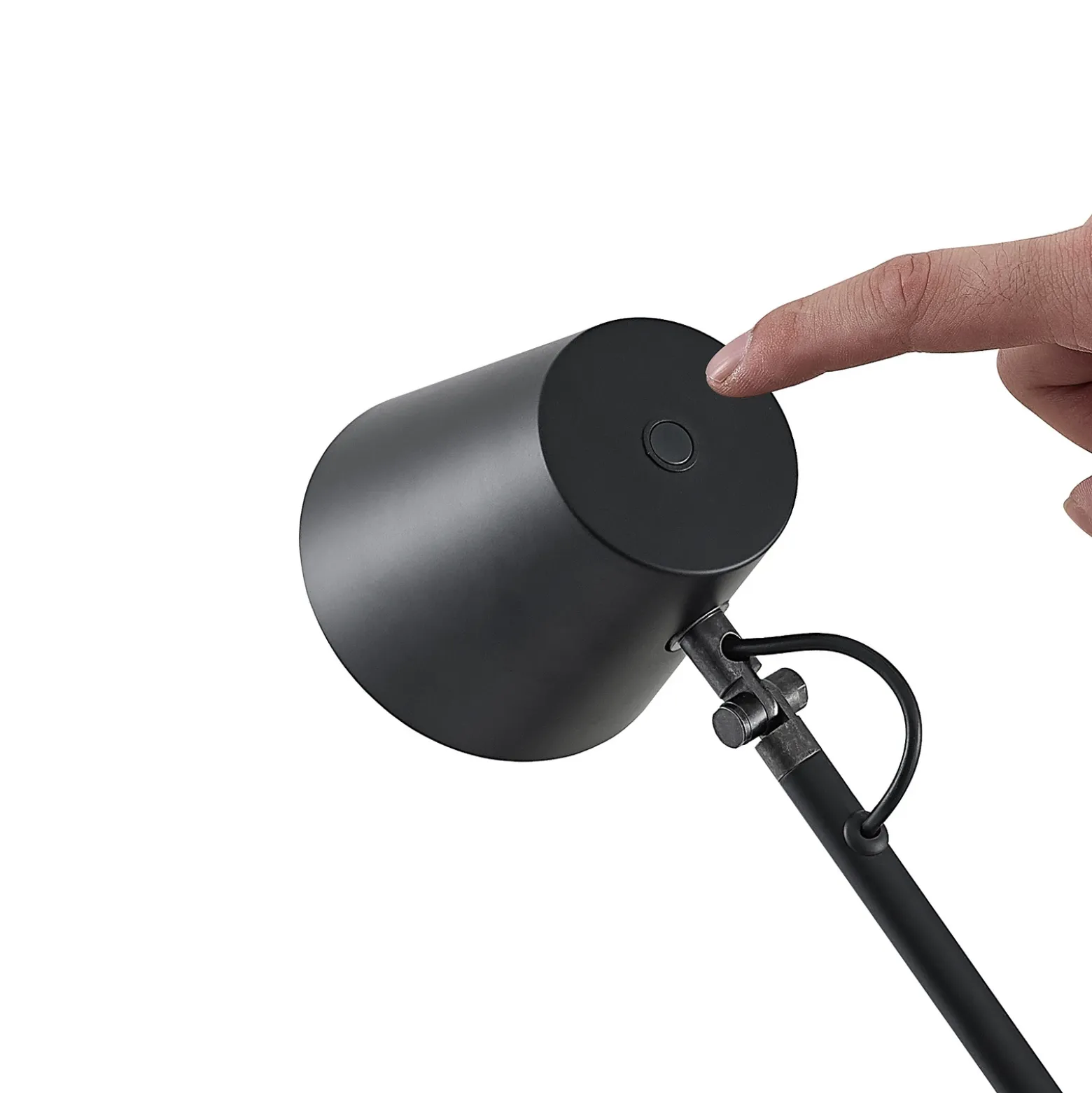 Lucande LED lámpara de escritorio Tarris, altura 46 cm, negro